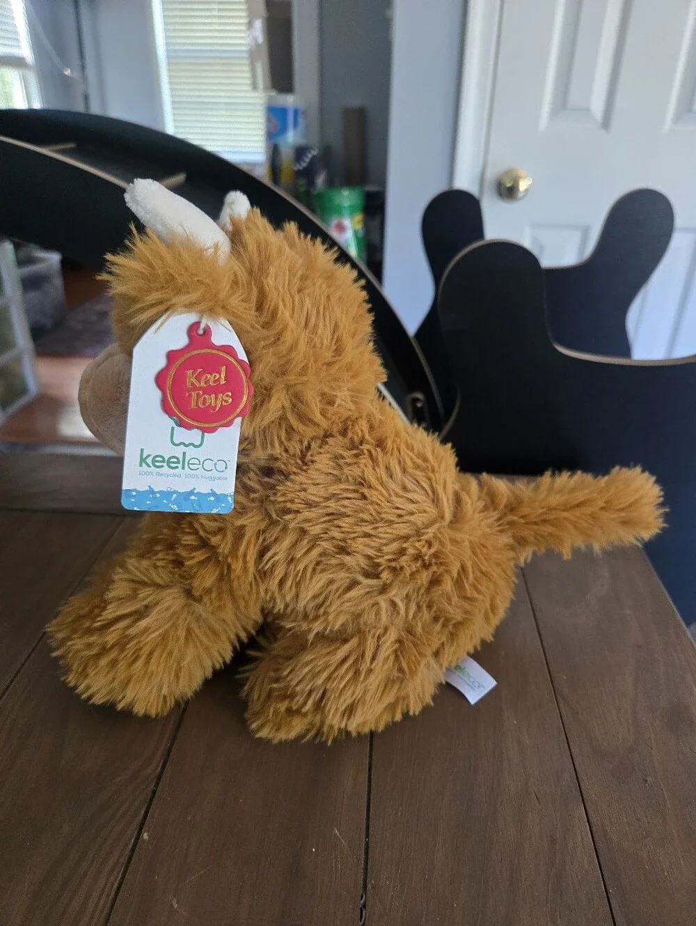 Plush Recycled UK Keeleco Highland Cow Stuffed Animal Keel Toys New